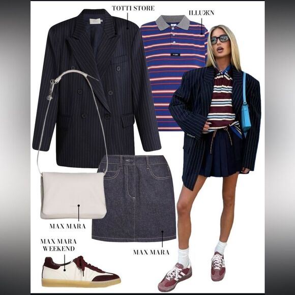 Vans Polo Borders Stripes Lightweight sz L Preppy Sporty Rugger Y2K - Picture 8 of 8